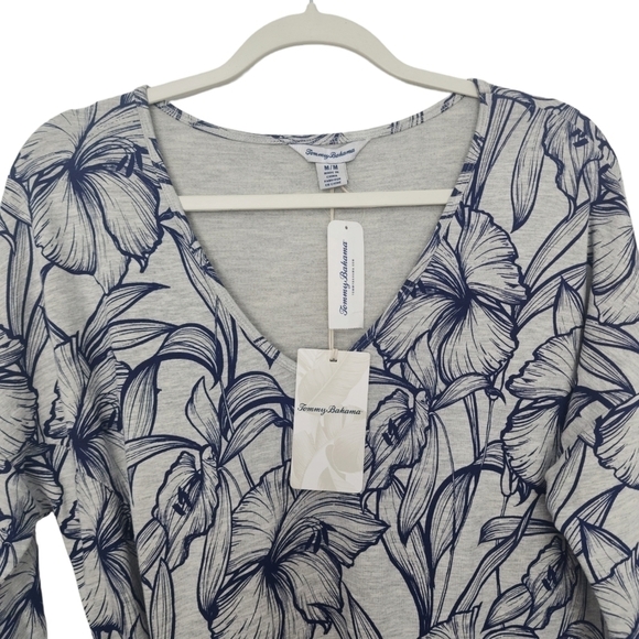 Tommy Bahama Heather Sands Side Tie Floral Print Dress Size Medium. - Picture 11 of 12